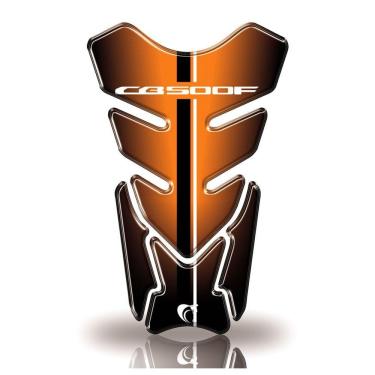 Imagem de Protetor De Tanque Adesivo Moto Honda Cb 500F Cor Laranja