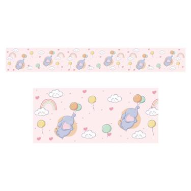 Imagem de Adesivo Faixa De Parede Infantil Elefante Np402