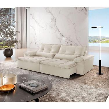 Imagem de Sofá Parma Linho 02 Módulos De 100m B25cm Meu Sofá Online A302 Linho Branco