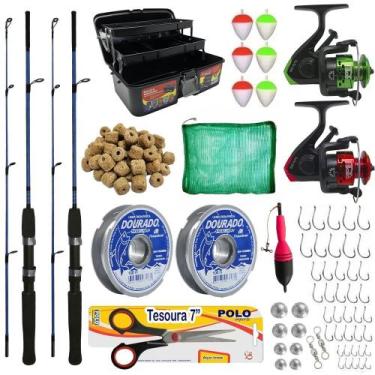 Imagem de Kit Pesca Completo Maleta Vara 1,20m 6kg Pronta Para Pescar - Summer