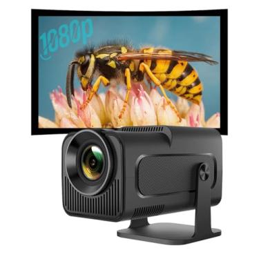 Imagem de [Mini projetor 4K 1080P] Projetor com Wi-Fi e Bluetooth, rotação de 180°, Android 11, 300 Ansi LM, correção keystone automática, tela de projeção de tela de 101.6 cm-160 polegadas, < 25dB Projetor