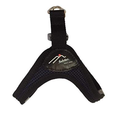 Imagem de Hakusan] Peitoral confortável feito no Japão, confortável, fácil de colocar, fivelas YKK, patch removível, PP – Cachorro pequeno e médio, azul marinho
