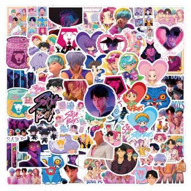 Imagem de 112Pcs Saja Boys Stickers Pack, Cartoon Cute Vinyl Waterproof Decals for Water Bottle,Laptop,Phone,Skateboard,Scrapbooking,Bumper Gifts for Kids Teens for Party Supply