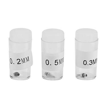 Imagem de YEmirth 3pcs Airbrush Nozzles and Needles, 0.2mm, 0.3mm and 0.5mm Replacement Tips with Storage Container for Hobbies and Professionals