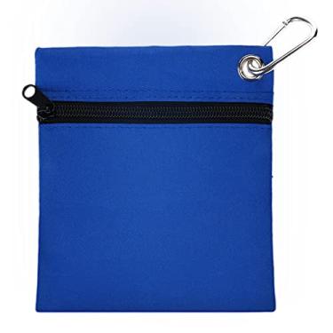 Imagem de Yosoo Health Gear Bolsa para camiseta de golfe, suporte de bola de golfe, bolsa de golfe com zíper, bolsa de armazenamento de bola de golfe com gancho, acessórios de golfe para entusiastas de golfe