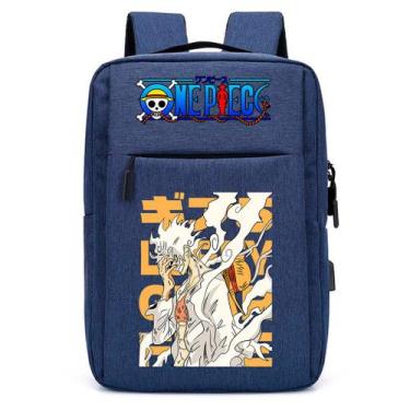 Imagem de Mochila Com Estampa DTF Anime Pirata Menino Piece Infantil Escolar Com