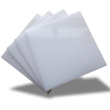 Imagem de Chapa de Acrílico Branco Puro 8mm 50x100cm Placa Premium Translúcida Cast Virgem 100 por cento de Pureza | 0,5 x 1m Comunicação Visual | Dobrável