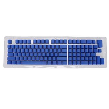 Imagem de Teclas de teclado Grcfumo, 114 teclas, teclas retroiluminadas, adequadas para a maioria dos teclados mecânicos (mini dark blue)