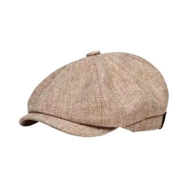 Imagem de Chapéu Retro Masculino Estilo Newsboy Primavera Verão Casual Beret Uni