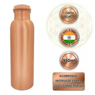 Imagem de Garrafa de Cobre Puro Indiana Ayurvédica Cor:LISA - Fluir, Lisa