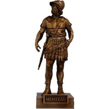 Imagem de Estátua Menelau Rei da Lacedemónia - Herói Grego (Cor Cobre Antigo)