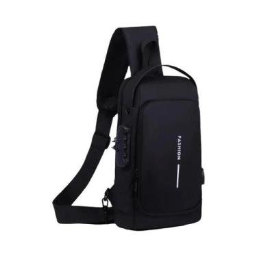 Imagem de Bolsa De Peito Masculina Antifurto Com Senha, Tecido Oxford Durável, A