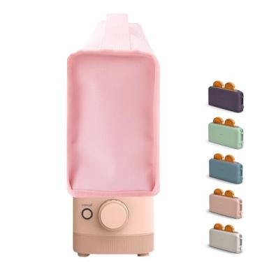 Imagem de Capa de torradeira compatível com torradeira fina bella 2 fatias, à prova d'água, à prova de calor, à prova de poeira, capa resistente - rosa