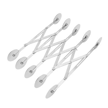 Imagem de Alomejor Rolo de Massa Ajustável de Aço Inoxidável de 5 Rodas (12,4 pol.) - Expansível e Seguro para Máquina de Lavar Louça para Padeiros Domésticos e Chefs Profissionais