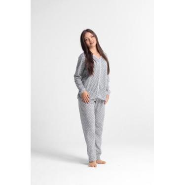 Imagem de Pijama Feminino Tipo Americano Longo - EMC Store, Multicolorido, G