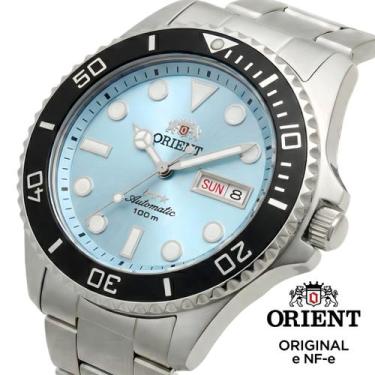 Imagem de Relógio Orient Automático Submariner Aço Inox Correia Prata