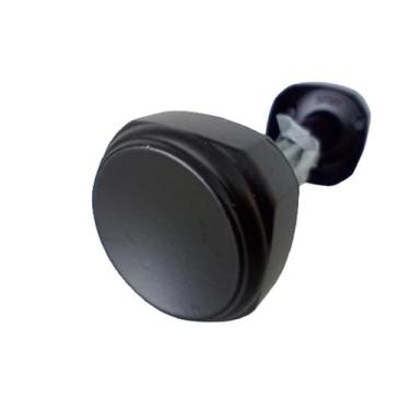 Imagem de Maçaneta Bola P/ Fechadura Porta Stam Modelo 02 Preto Fosco