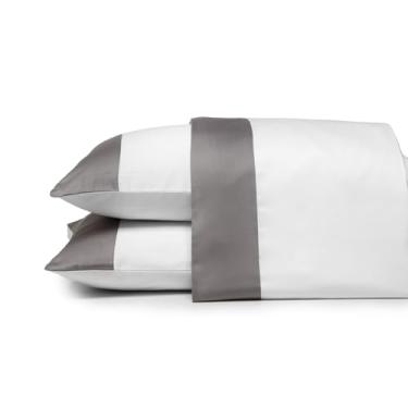 Imagem de Artelassê Jogo de Lençol Casal 300 fios Mistral Branco/Cinza