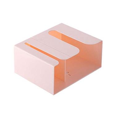 Imagem de HHHJQFAAT Guardanapo de parede papel toalha saco de lixo dispensador caixa de armazenamento organizador de lenços (cor: D) (D)