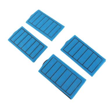 Imagem de Akozon 4pcs Cartuchos de Filtro Azuis para Aquários de Carros e Tanques de Tartaruga - Elementos de Substituição de Carbono Ativado para Melhor Qualidade da água