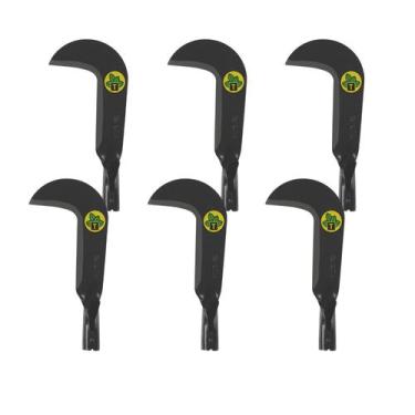 Imagem de Kit 6PC Foice Roçadeira 37cm Tramontina de Aço Carbono Temperada Sem C