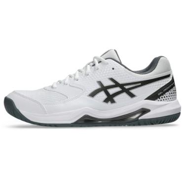 Imagem de ASICS Tênis masculino Gel-Dedicate 8 Pickleball, Branco/bronze, 38