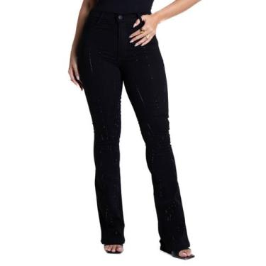 Imagem de Calça Sarja Sawary Boot Cut - 282441 - Preto 40, Preto, 40