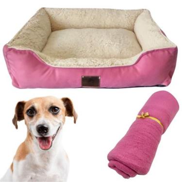 Imagem de Cama Confort M Luxo Para Cães E Gatos Com Manta Soft 90X75 - Dog Cat S