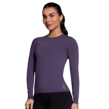 Imagem de Camisa Térmica Selene Proteção UV Feminina - Roxo M-Feminino