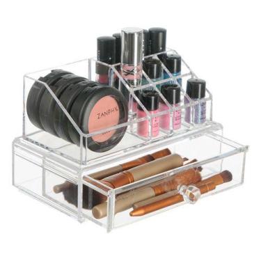 Imagem de Organizador De Maquiagem Transparente Cosméticos Blush Batom - PGB