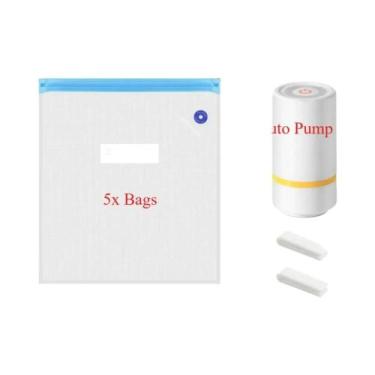 Imagem de Bomba De Ar Elétrica Recarregável USB Para Sacos a Vácuo De Filamento 