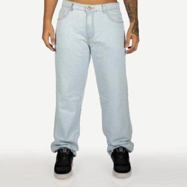 Imagem de Calça Overking Jeans Baggy Azul Claro-Masculino