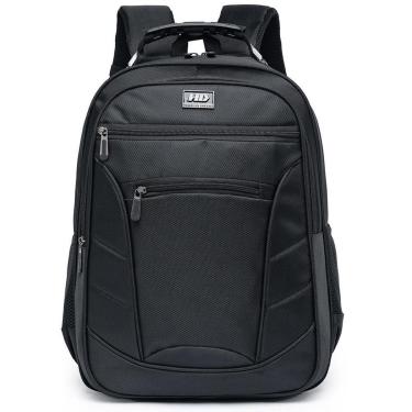 Imagem de Mochila Hd Unissex Executiva Faculdade 20L Espaçosa Trabalho Preta-Unissex