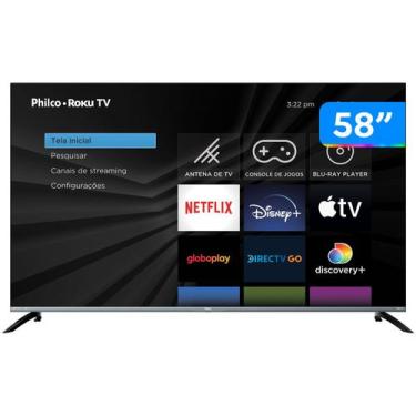 Imagem de Smart TV Philco 58 4K HDR10 Dolby Áudio Led PTV58G70R2CSGBL, 58"