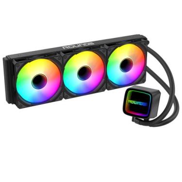 Imagem de Water cooler round5 eurus black argb 360mm amd/intel r5-wc-eurus-360b-