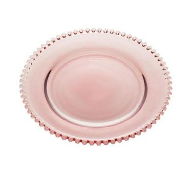 Imagem de Prato Raso PEARL 28cm Rosa - Wolff