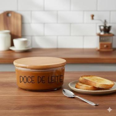 Imagem de Pote Hermético Redondo Vidro (630 ml) Doce de Leite - Casa Vitá, Doce 
