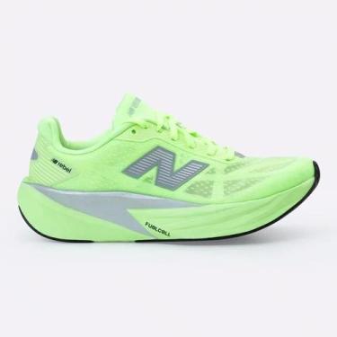 Imagem de Tênis New Balance Fuelcell Rebel V5 Masculino, 39, Verde limão