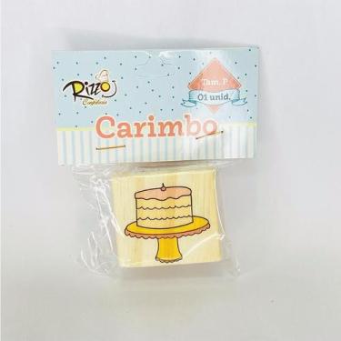 Imagem de Carimbo de Madeira - Bolo - P - 1 UN - Rizzo - RIZZO DISTRIBUIDORA DE 