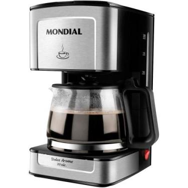 Imagem de Cafeteira Eletrica Mondial Dolce Arome Inox 550W 220V/60HZ Preto, 220V