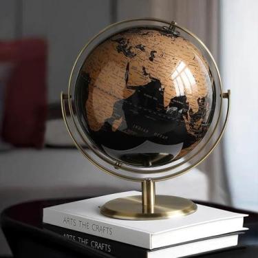 Imagem de Globo Terrestre Giratório com Suporte de Aço Inoxidável 23 cm - Marca 