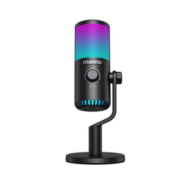 Imagem de Microfone Maono DM30 Gamer RGB USB Preto  Ideal para Jogos, Lives, Pod
