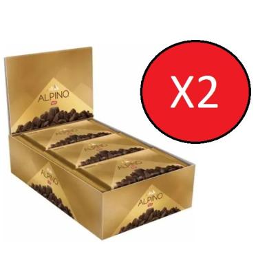 Imagem de Kit 2 cx de Chocolate Alpino Tablete C/22un 25gr - Nestlé = 44un