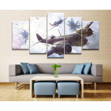 Imagem de Quadro Decorativos Jogo-Battlefield com 5 peças 130x65 3