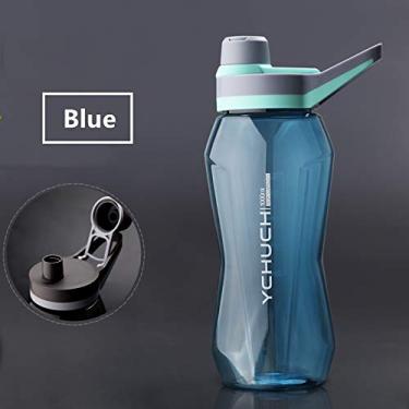 Imagem de 1000ml/1500ml de grande capacidade Ginventa de ginástica portátil Drink garrafa de água ambientalmente amigável (Capacity : 750ml, Color : Blue)