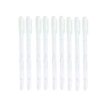 Imagem de Bestgift Marcador Artístico 2 Pontas Caixa com 10 Canetas à base de óleo Branco