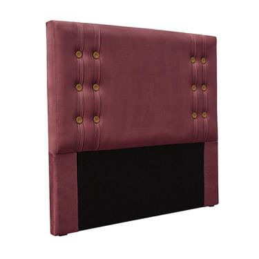Imagem de Cabeceira King Size 1,95m Kors Veludo Vinho Gran Belo