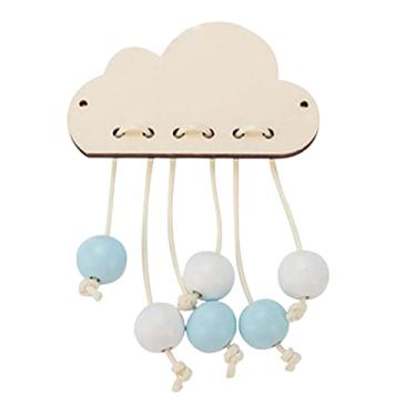Imagem de harayaa Acessório Montessori Busy Board Habilidades Motoras Pré-escolares, Nuvens