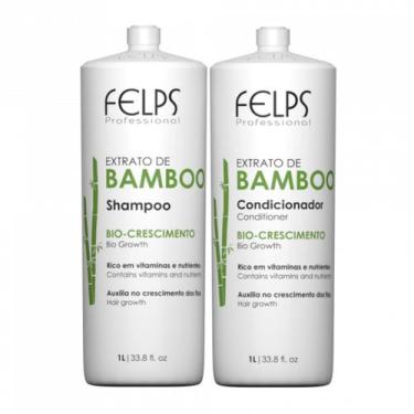 Imagem de Shampoo Condicionador Kit Extrato De Bamboo Chilincado-2X1lt - Felps