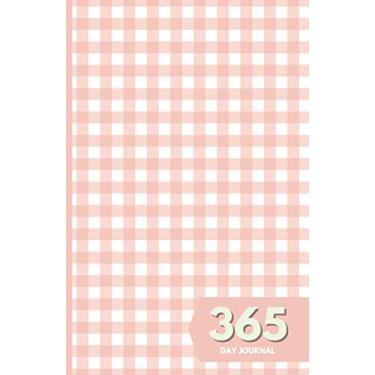 Imagem de 365 Day Journal: Unlined and Undated Daily Diary - 5.5in x 8.5in | Pink Gingham Cover: A whole year of daily journal ideal gift for friends and family